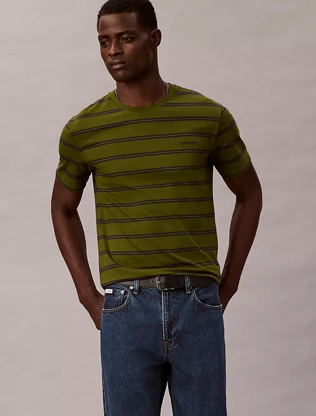 T-shirt με στρογγυλό λαιμό και ρίγες Liquid Touch T-shirt με στρογγυλό λαιμό και ρίγες Liquid Touch