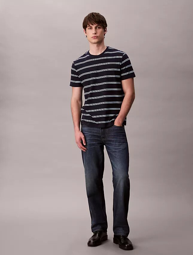 T-shirt με στρογγυλό λαιμό και ρίγες Liquid Touch T-shirt με στρογγυλό λαιμό και ρίγες Liquid Touch