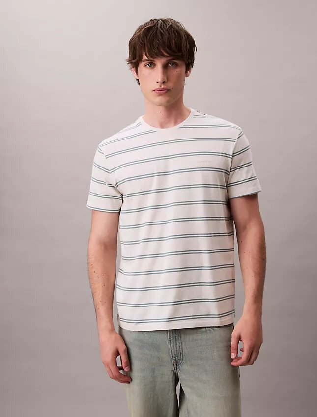T-shirt με στρογγυλό λαιμό και ρίγες Liquid Touch T-shirt με στρογγυλό λαιμό και ρίγες Liquid Touch