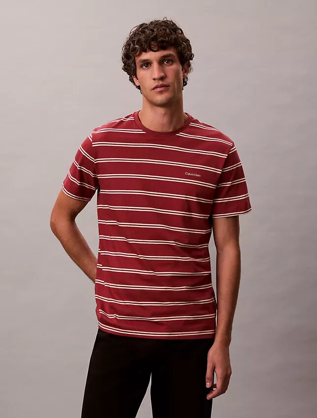 T-shirt με στρογγυλό λαιμό και ρίγες Liquid Touch T-shirt με στρογγυλό λαιμό και ρίγες Liquid Touch