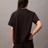 Τ-shirt με στρογγυλό λαιμό και τυπικό λογότυπο σε φαρδιά γραμμή Τ-shirt με στρογγυλό λαιμό και τυπικό λογότυπο σε φαρδιά γραμμή