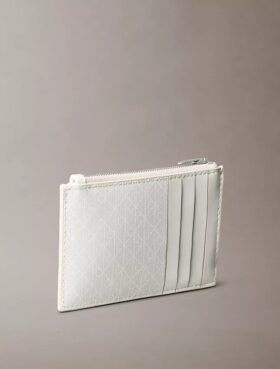 Θήκη καρτών με φερμουάρ και λογότυπο σε όλη την επιφάνεια