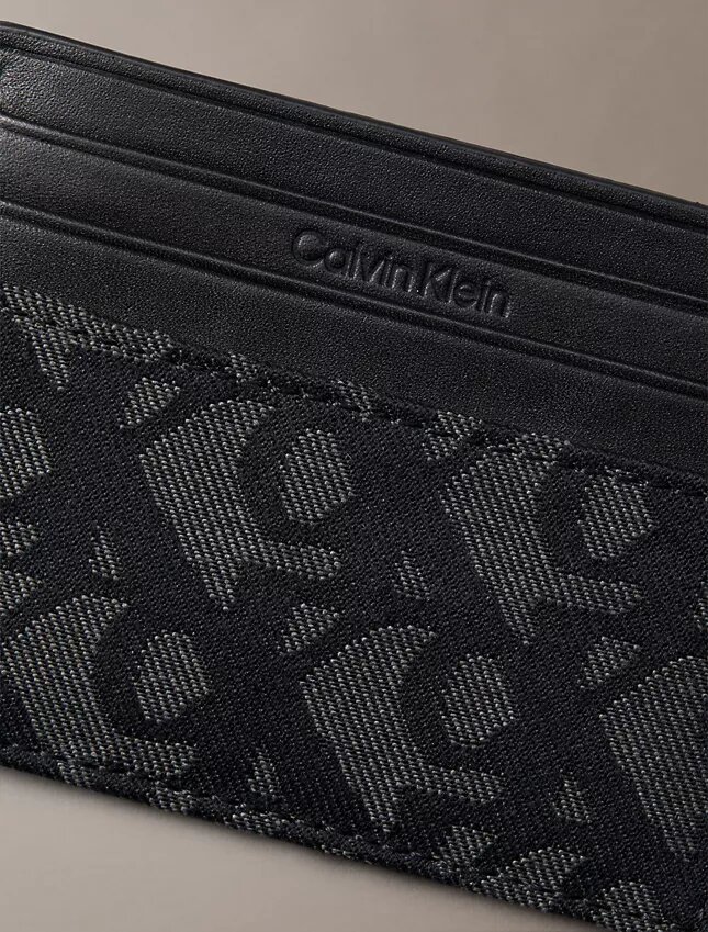 Θήκη καρτών με μοτίβο Monogram σε όλη την επιφάνεια Θήκη καρτών με μοτίβο Monogram σε όλη την επιφάνεια