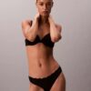 Thong από ελαστική Microfiber με δαντέλα Thong από ελαστική Microfiber με δαντέλα