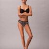 Thong από ελαστική Microfiber με δαντέλα Thong από ελαστική Microfiber με δαντέλα