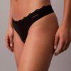 Thong από ελαστική Microfiber με δαντέλα Thong από ελαστική Microfiber με δαντέλα