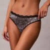 Thong από ελαστική Microfiber με δαντέλα Thong από ελαστική Microfiber με δαντέλα