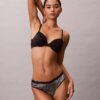 Thong από ελαστική Microfiber με δαντέλα Thong από ελαστική Microfiber με δαντέλα