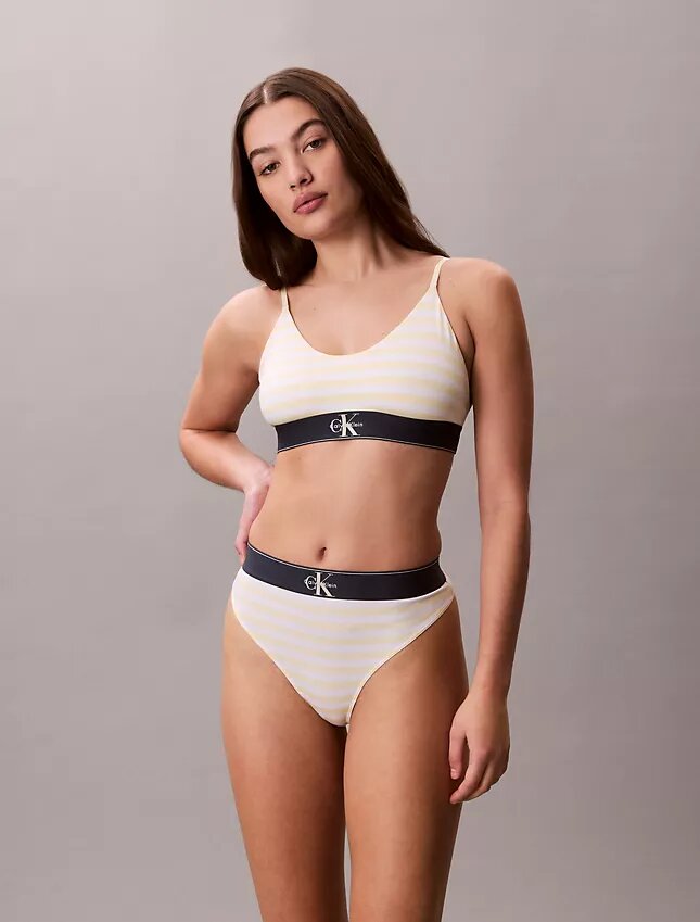 Thong από ελαστική Microfiber με γραφικό Monogram Thong από ελαστική Microfiber με γραφικό Monogram