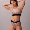 Thong από ελαστική Microfiber με γραφικό Monogram Thong από ελαστική Microfiber με γραφικό Monogram