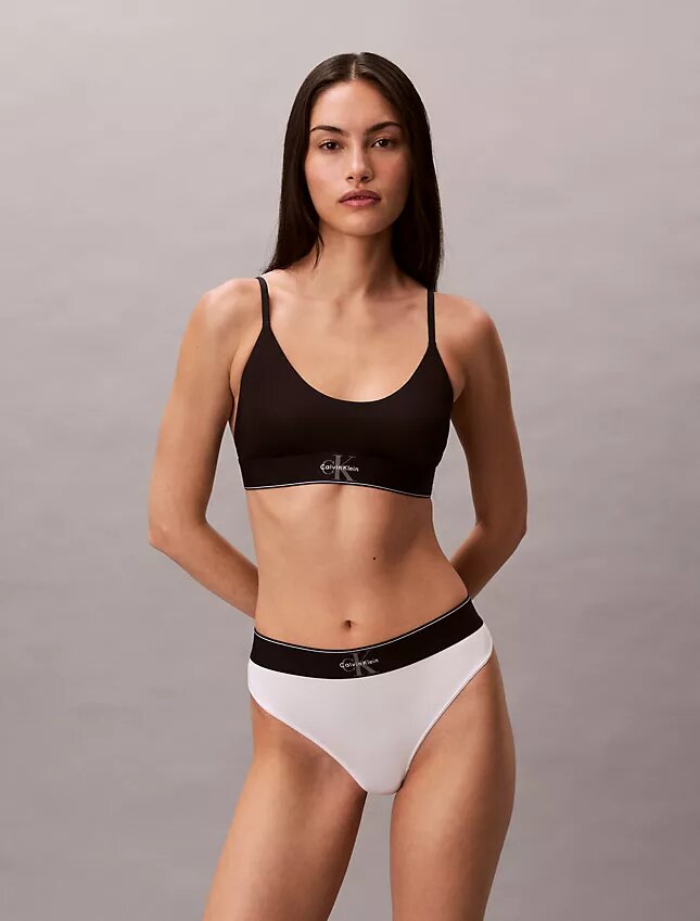 Thong από ελαστική Microfiber με γραφικό Monogram Thong από ελαστική Microfiber με γραφικό Monogram