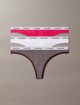 Thong χαμηλής μέσης με λογότυπο Icon, σε συσκευασία 3 τεμαχίων