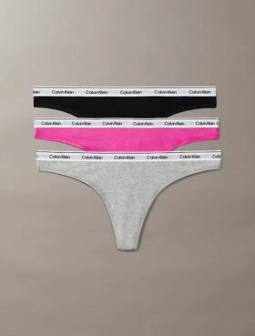 Thong χαμηλής μέσης με λογότυπο Icon, σε συσκευασία 3 τεμαχίων
