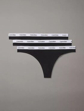 Thong χαμηλής μέσης με λογότυπο Icon, σε συσκευασία 3 τεμαχίων