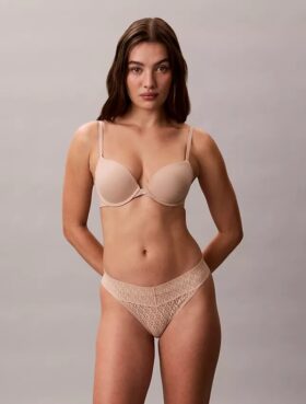 Thong με δαντέλα και λογότυπο Icon