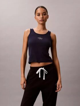 Βαμβακερό ελαστικό αμάνικο μπλουζάκι Cotton Stretch