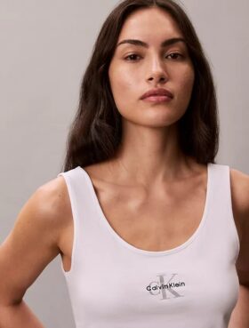 Βαμβακερό ελαστικό αμάνικο μπλουζάκι Cotton Stretch
