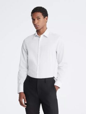 Βαμβακερό φορέμα slim fit με μοτίβο ψαροκόκαλο