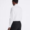 Βαμβακερό φορέμα slim fit με μοτίβο ψαροκόκαλο