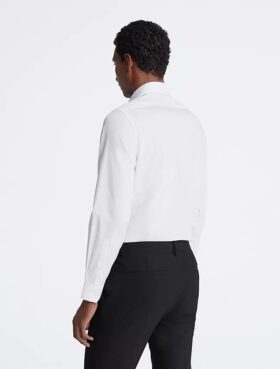 Βαμβακερό φορέμα slim fit με μοτίβο ψαροκόκαλο