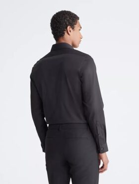 Βαμβακερό φορέμα slim fit με μοτίβο ψαροκόκαλο Βαμβακερό φορέμα slim fit με μοτίβο ψαροκόκαλο
