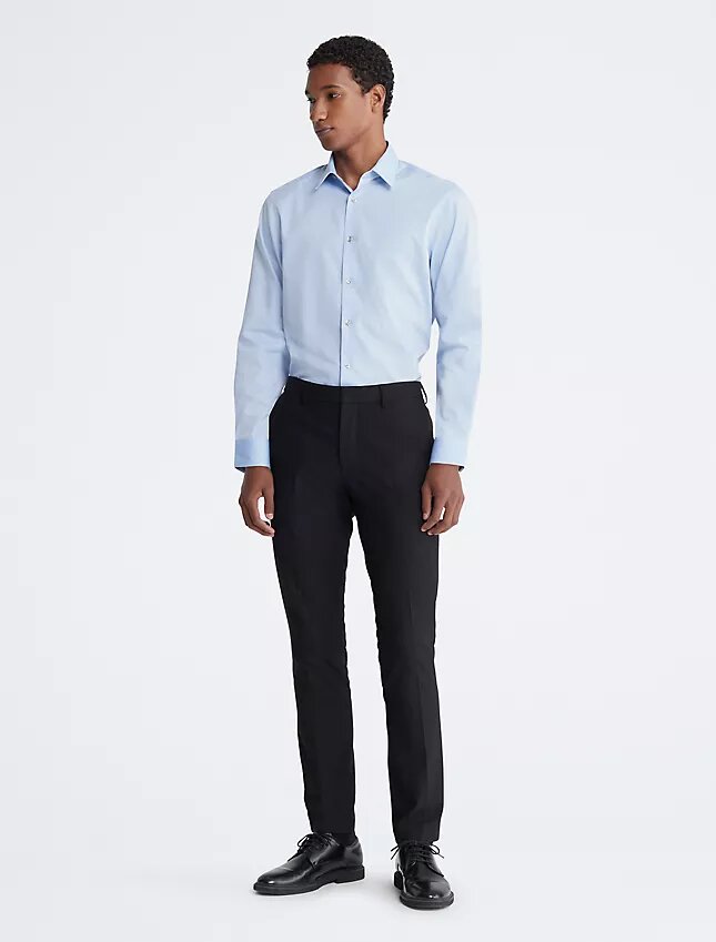 Βαμβακερό φορέμα slim fit με μοτίβο ψαροκόκαλο Βαμβακερό φορέμα slim fit με μοτίβο ψαροκόκαλο