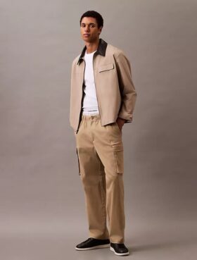 Βαμβακερό παντελόνι Cotton Stretch cargo με ελαστική εφαρμογή