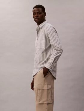 Βαμβακερό παντελόνι Cotton Stretch cargo με ελαστική εφαρμογή