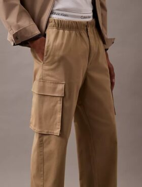 Βαμβακερό παντελόνι Cotton Stretch cargo με ελαστική εφαρμογή