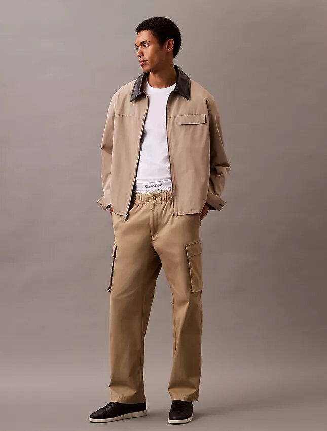 Βαμβακερό παντελόνι Cotton Stretch cargo με ελαστική εφαρμογή Βαμβακερό παντελόνι Cotton Stretch cargo με ελαστική εφαρμογή