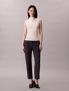 Βαμβακερό παντελόνι Cotton Stretch με ελαστική ύφανση και ίσια γραμμή