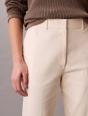 Βαμβακερό παντελόνι Cotton Stretch με ελαστική ύφανση και ίσια γραμμή