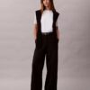 Βαμβακερό παντελόνι Cotton Stretch με ελαστικότητα και φαρδιά γραμμή Βαμβακερό παντελόνι Cotton Stretch με ελαστικότητα και φαρδιά γραμμή