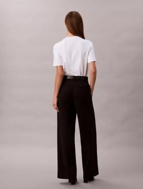 Βαμβακερό παντελόνι Cotton Stretch με ελαστικότητα και φαρδιά γραμμή