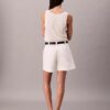 Βερμούδες από Cotton Stretch τβίλ με πιέτες Βερμούδες από Cotton Stretch τβίλ με πιέτες