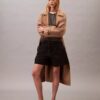 Βερμούδες από Cotton Stretch τβίλ με πιέτες Βερμούδες από Cotton Stretch τβίλ με πιέτες