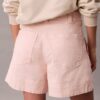 Βερμούδες από Cotton Stretch τβίλ με πιέτες