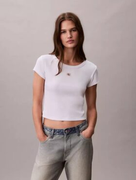 Υφασμένο Monologo Slim T-Shirt