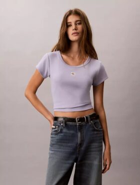 Υφασμένο Monologo Slim T-Shirt