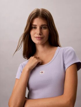 Υφασμένο Monologo Slim T-Shirt